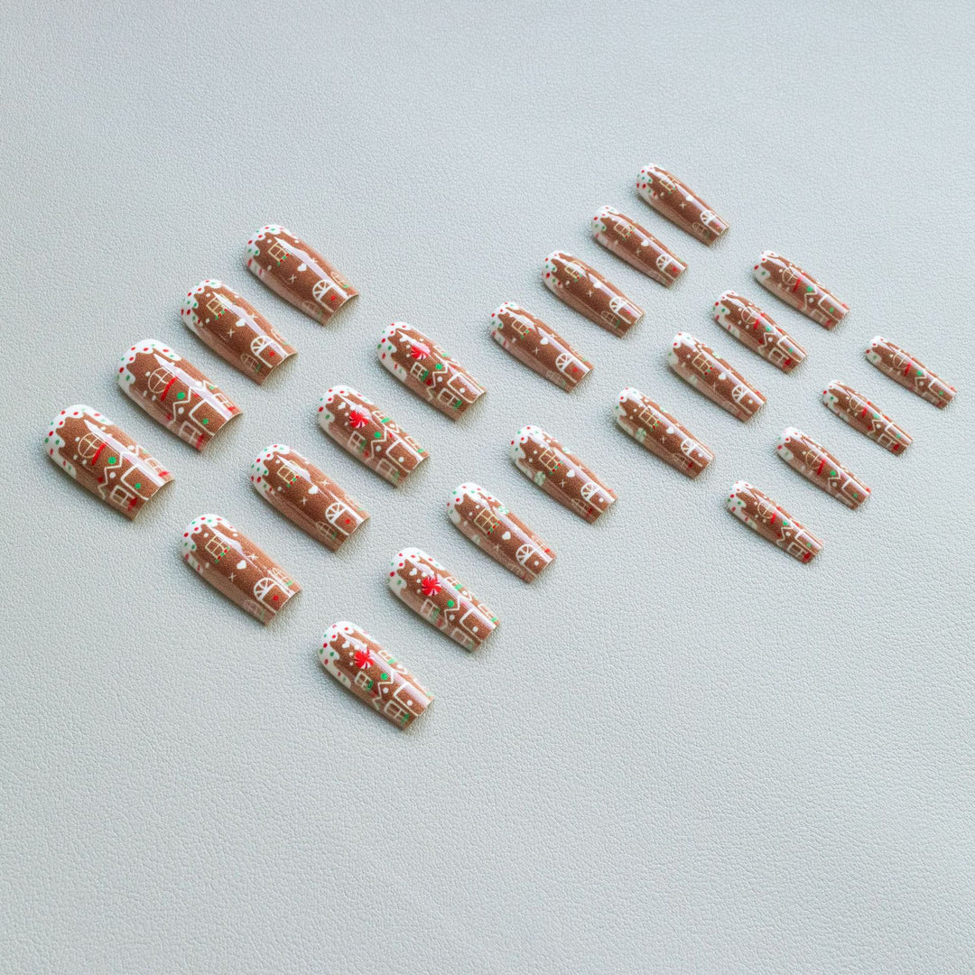 Festive Gingerbread Nail Art Kit