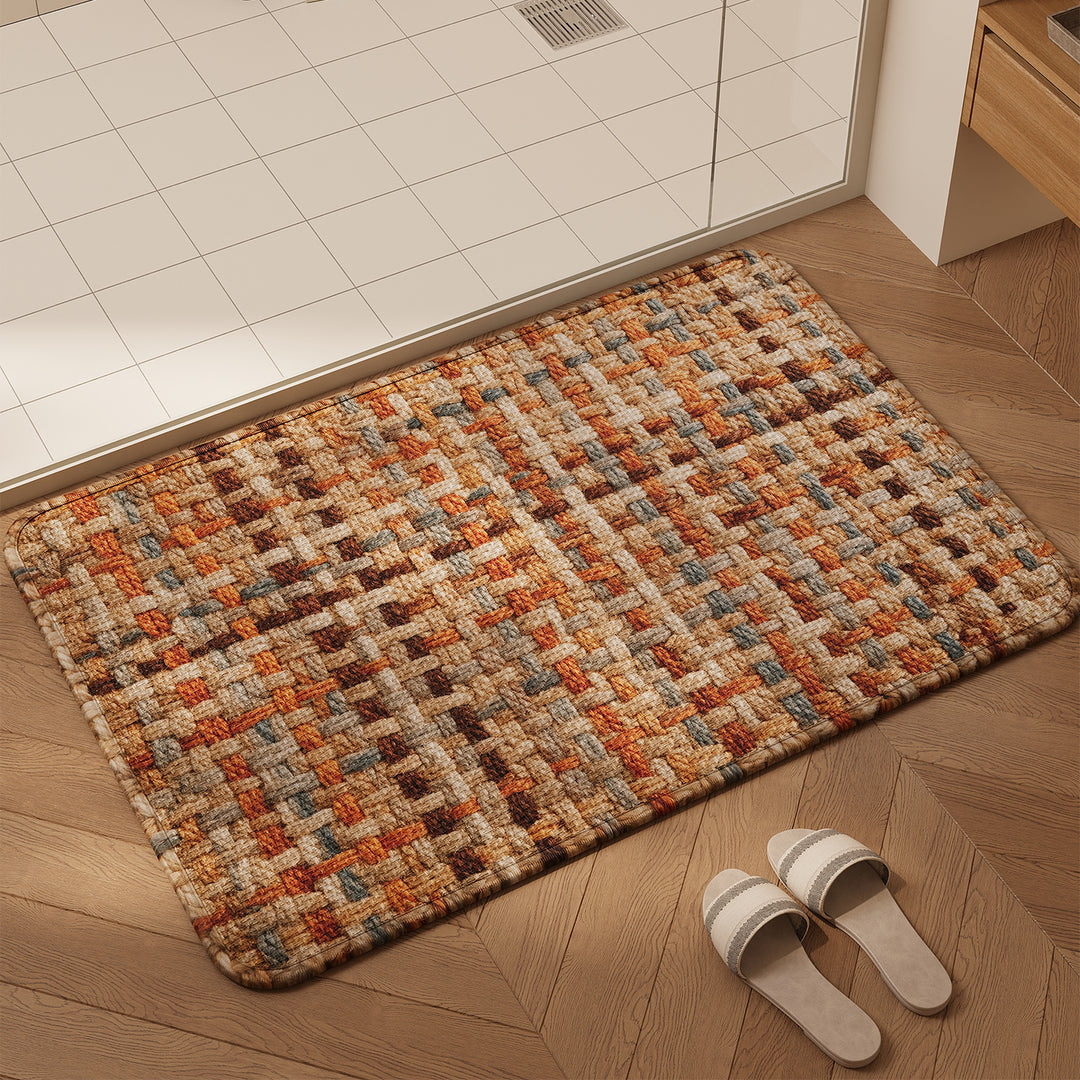 Textured Weave Bath Mat