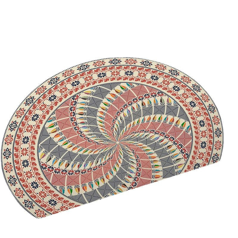 Round Geometric Area Mat Kalsten