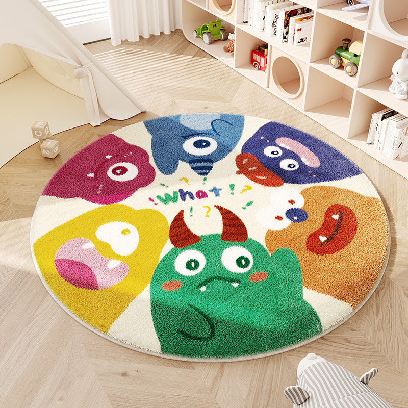 Playful Monster-Themed Area Rug