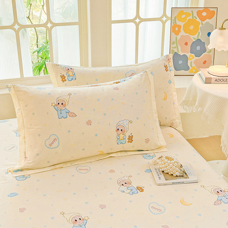 Flower Print Pillowcase Set