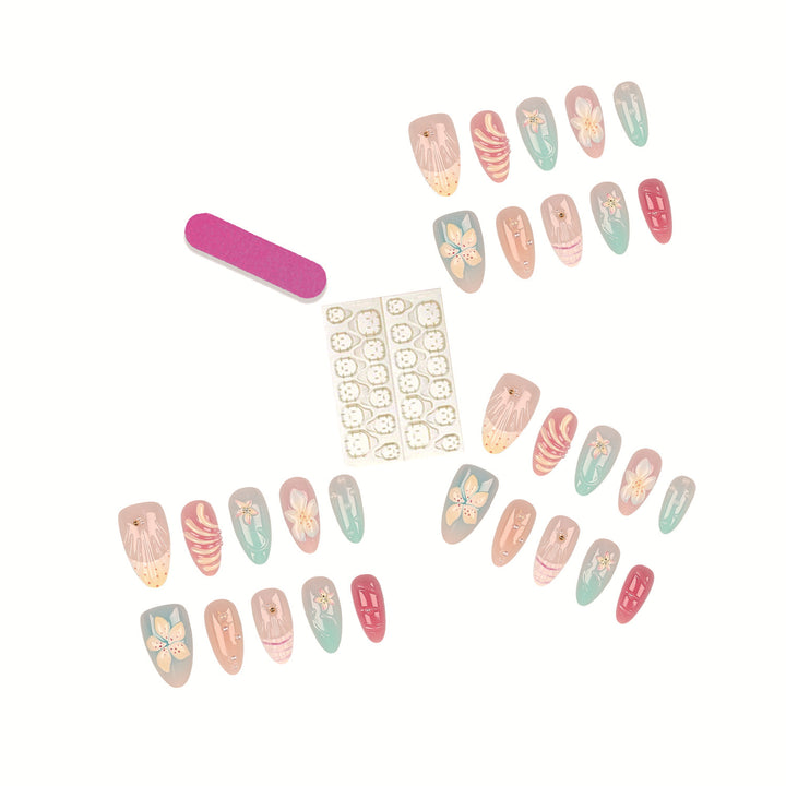 Botanical Art Press-On Nail Set