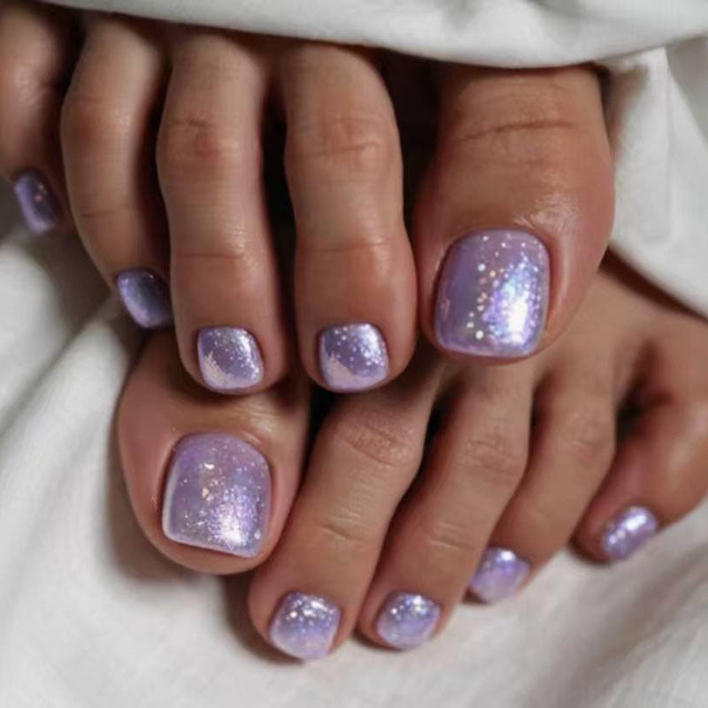 Glittery Gel Nail Art