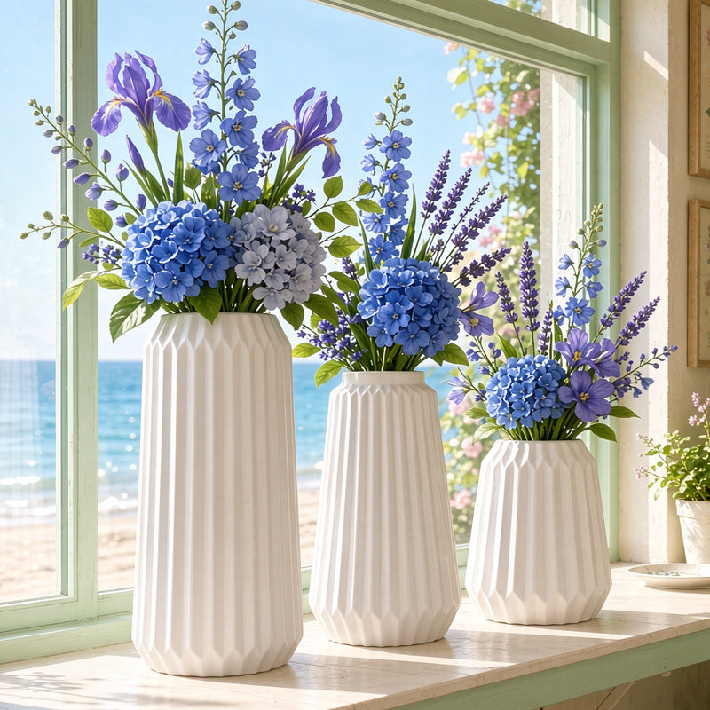 Textured Geometric Table Vase Kalsten