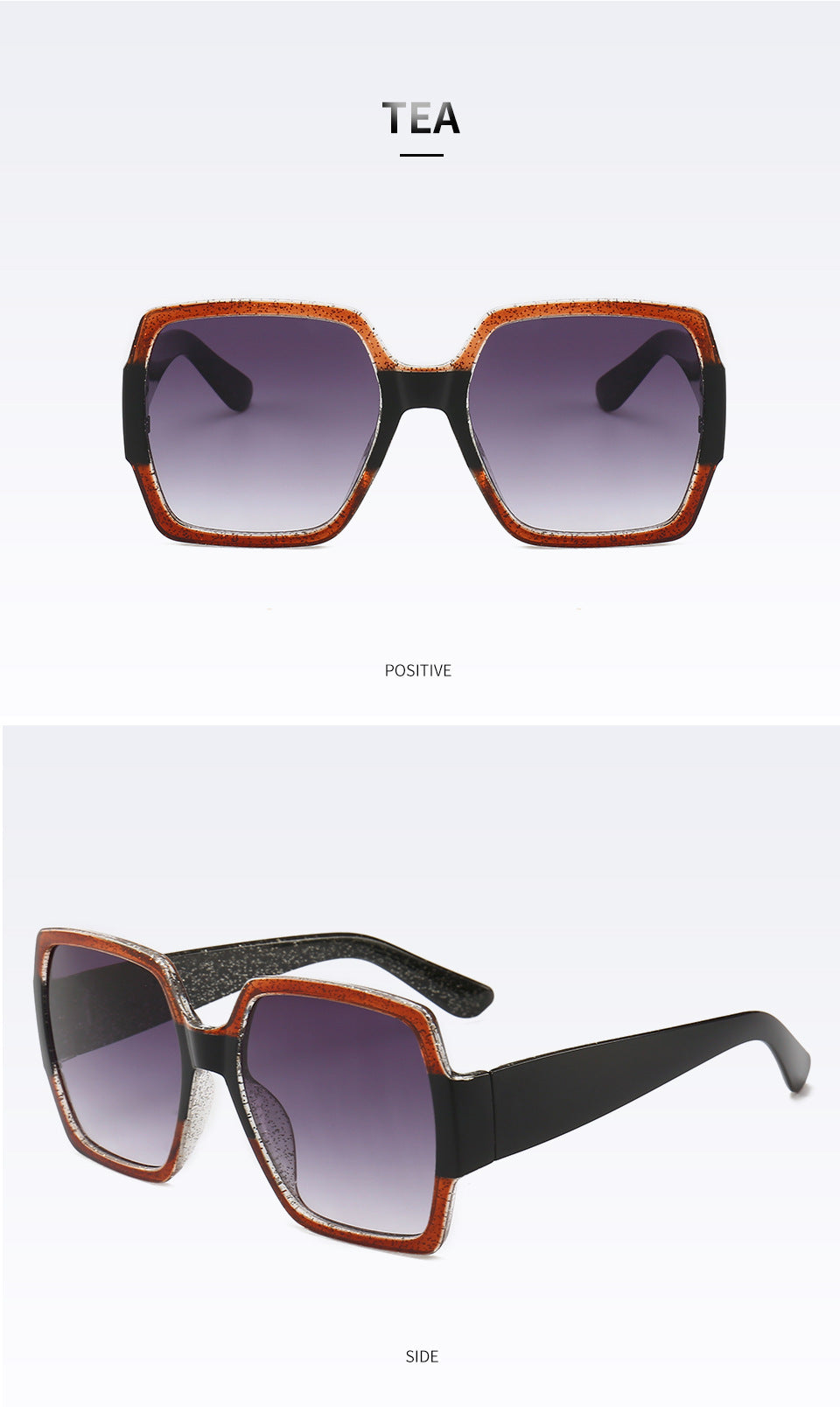 Sparkling Geometric Frame Sunglasses Kalsten