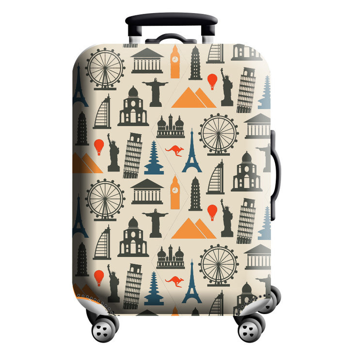 Unisex hard-shell suitcase with modern geometric design Kalsten