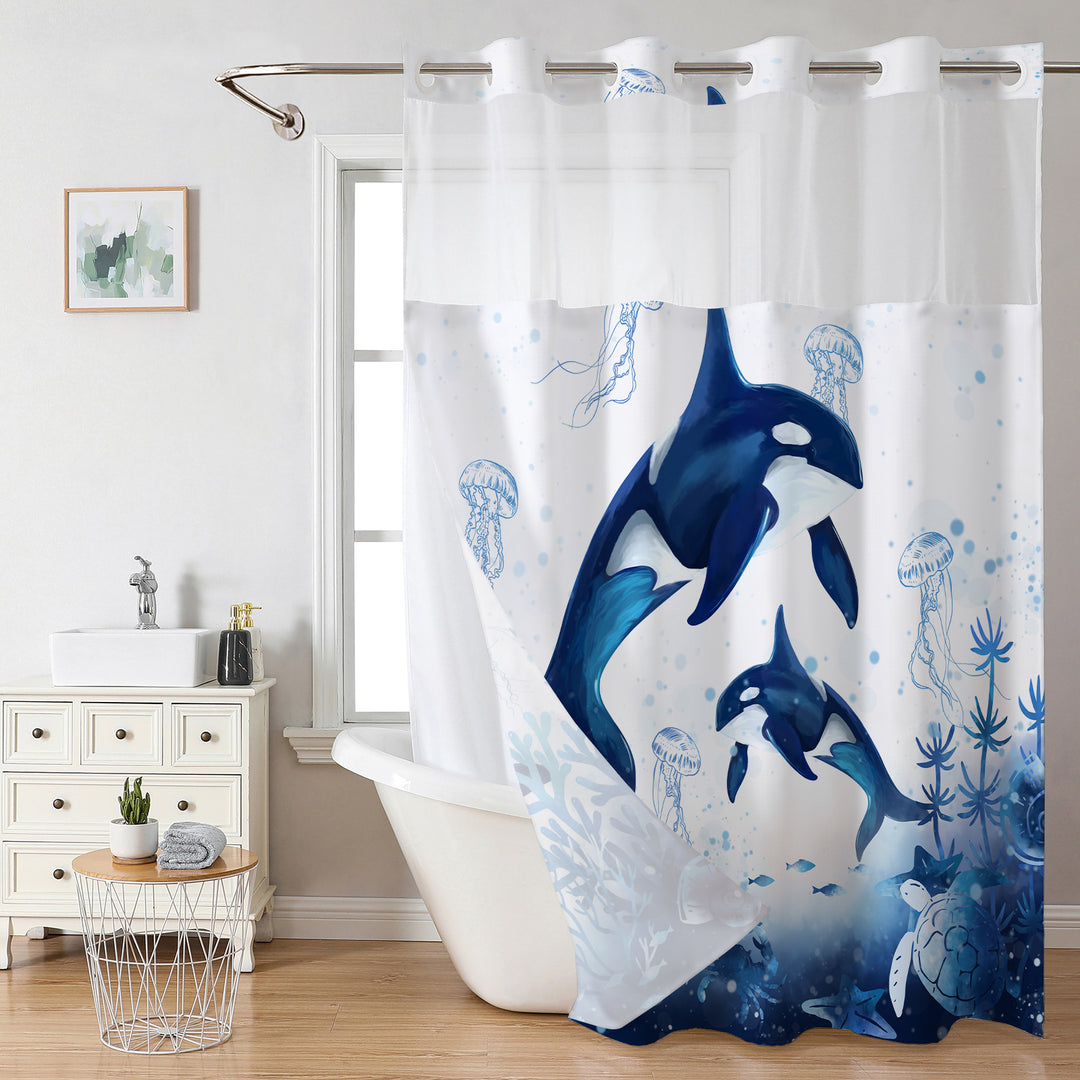 Ocean-Themed Shower Curtain Kalsten