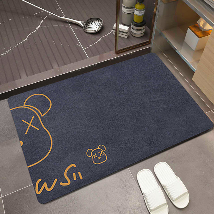 Cartoon-Themed Absorbent Bath Mat Kalsten