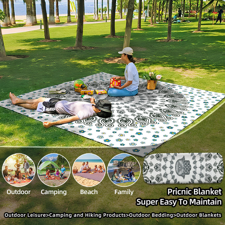 Mandala Design Beach Mat Kalsten