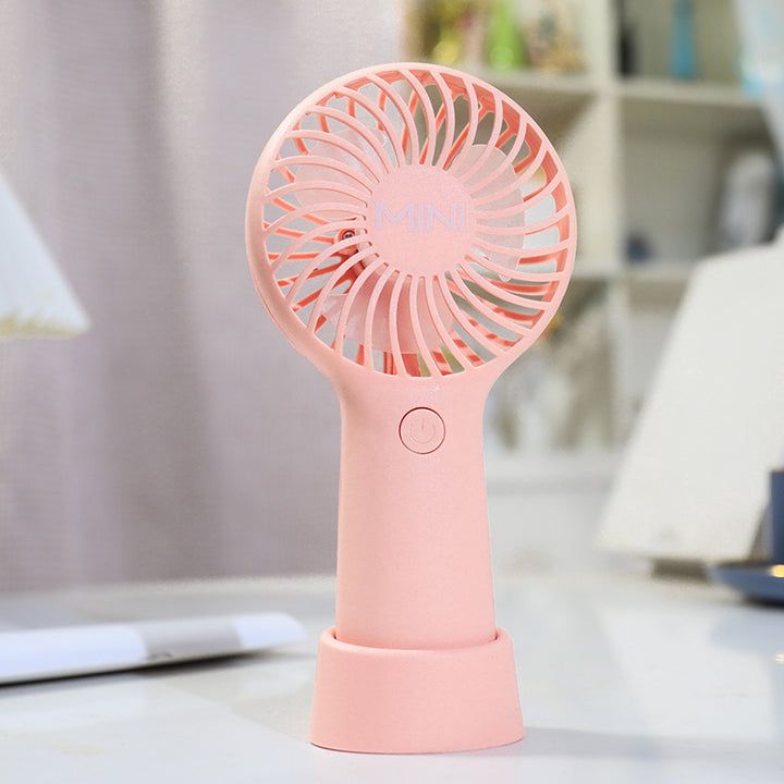 Ladies portable hand fan with ergonomic design and USB charging function Kalsten