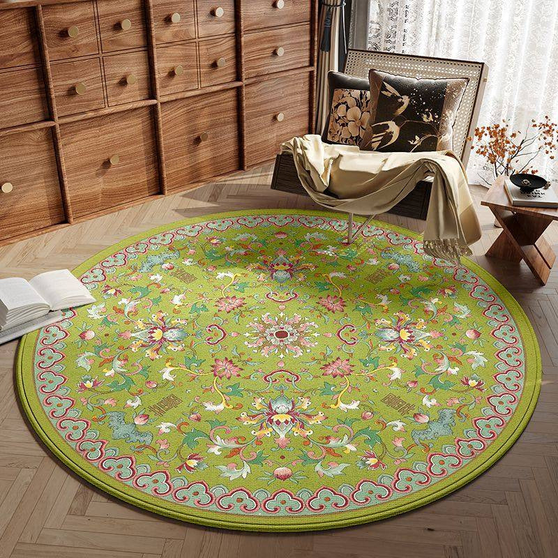 Round Vintage Area Rug