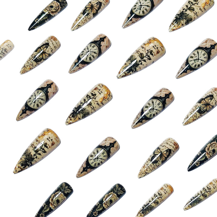 Artistic Vintage Floral Nail Art Kalsten