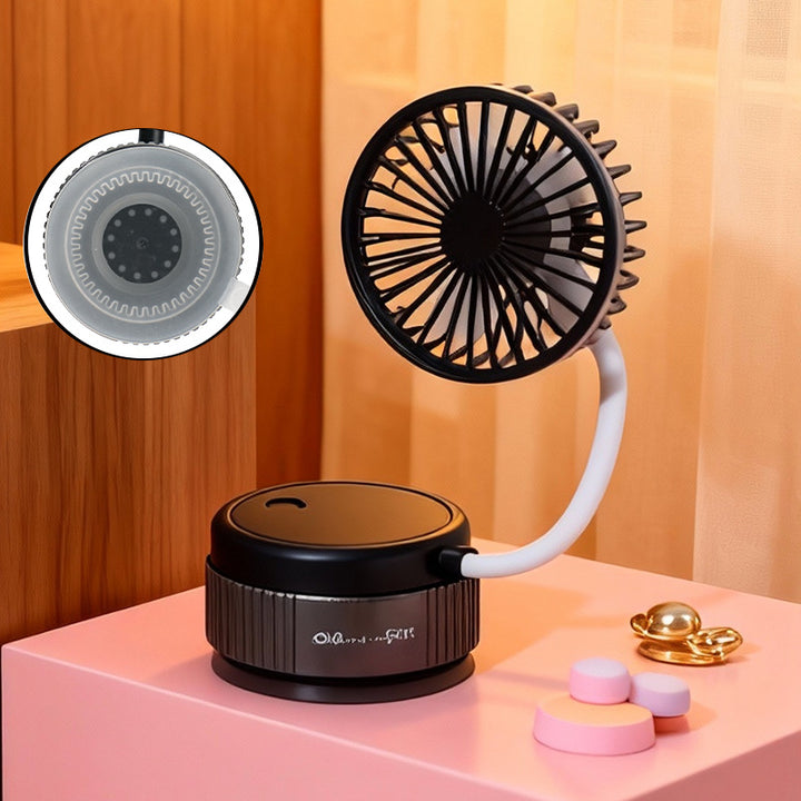 Ladies portable table fan with flexible adjustable tilt mechanism and powerful air circulation Kalsten