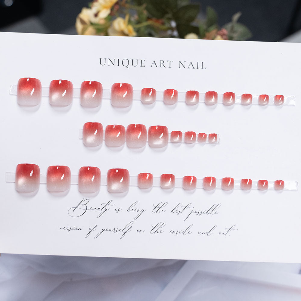 Sparkling Ombre Pedicure Nail Art