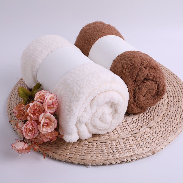 Plush Sherpa Throw Blanket With Ultra-Soft Microfleece And Breathable Backing