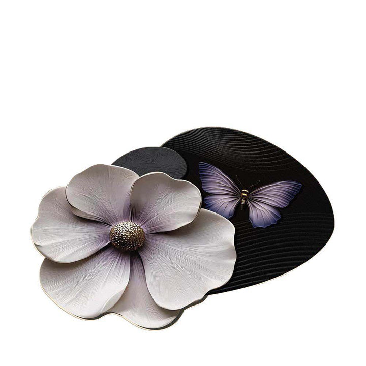 Artistic Floral Pattern Bath Mat Kalsten