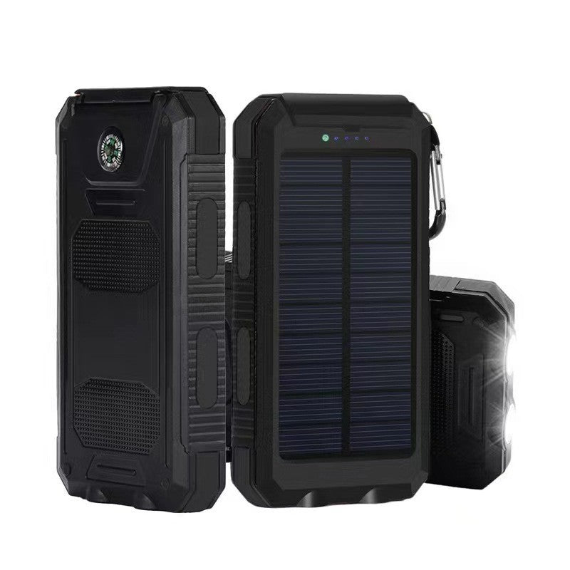 Solar charger with integrated compass and LED flashlight Kalsten