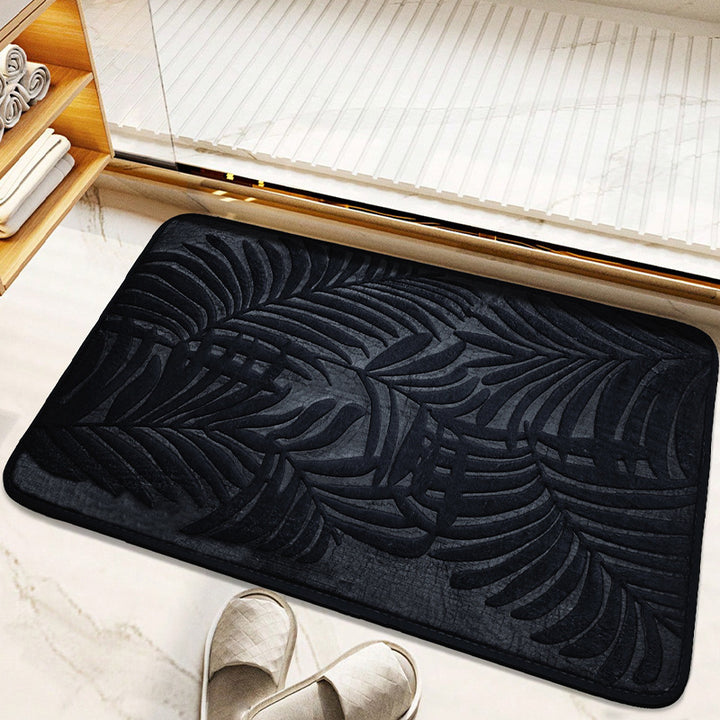 Tropical Leaf Design Bath Mat