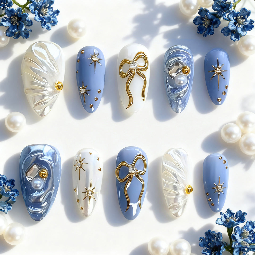 Artfully designed nail set Kalsten