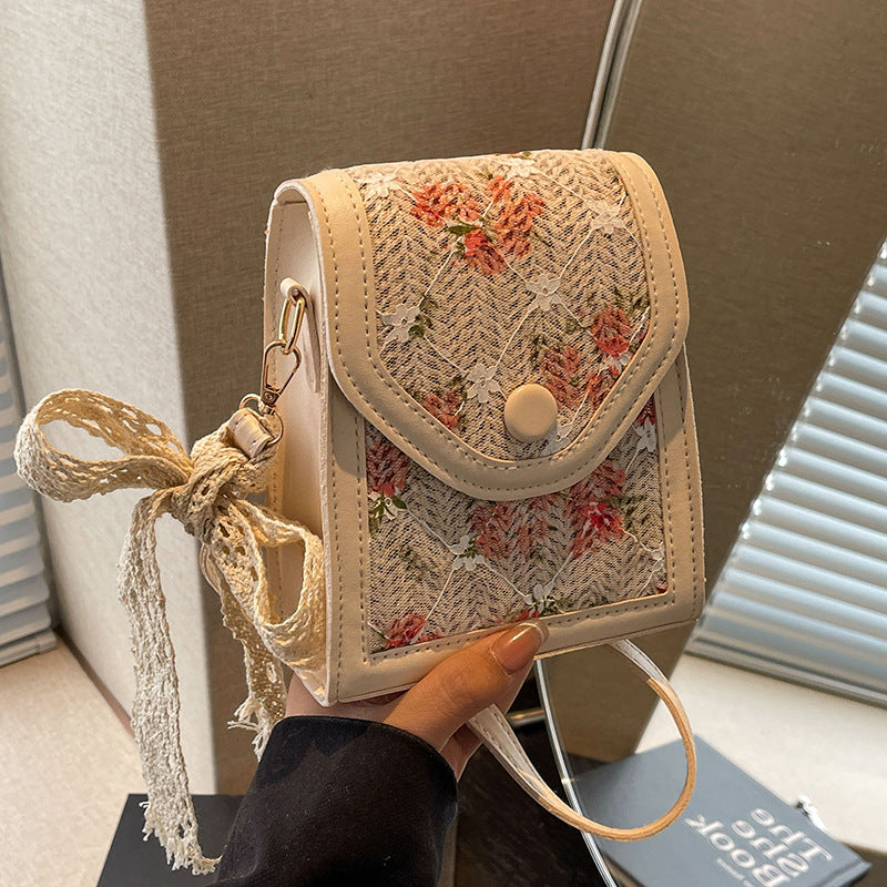 Floral Patterned Crossbody Handbag