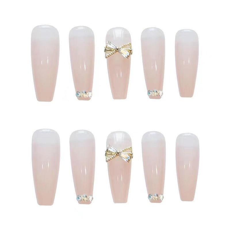 Artificial nails with elegant rhinestone embellishments Kalsten