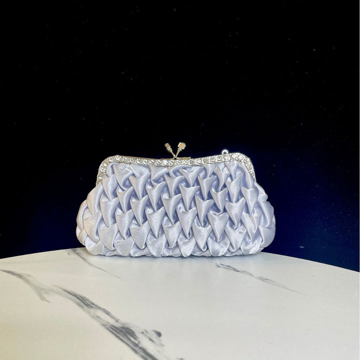Ruffled Evening Handbag