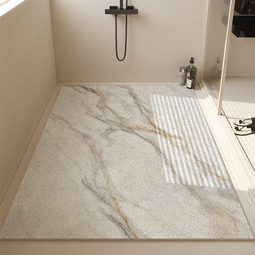 Luxurious Stone-Textured Bath Mat