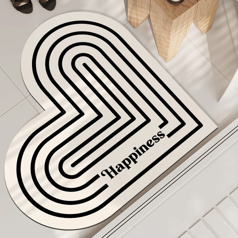 Heart-Shaped Decorative Mat