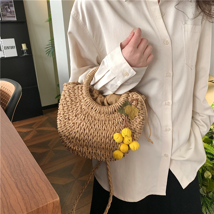 Handcrafted Woven Straw Tote