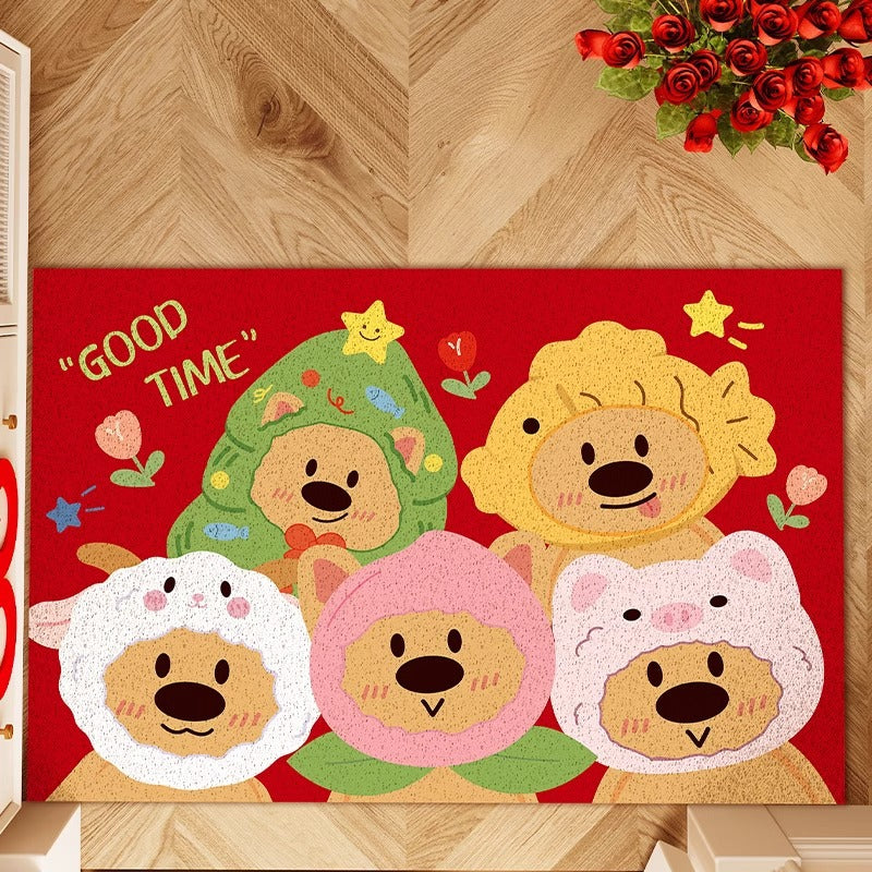 Decorative Heart Pattern Area Mat