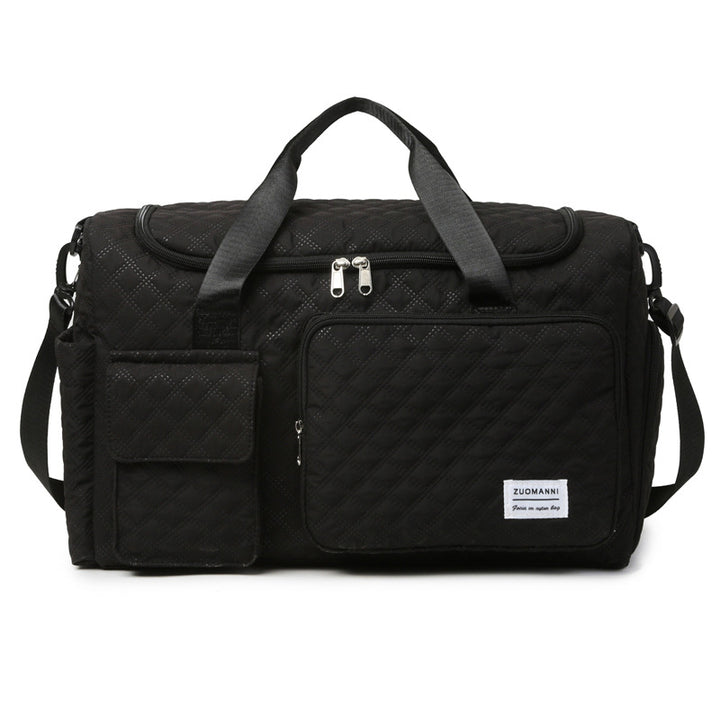 Quilted Multi-Compartment Travel Duffel Kalsten