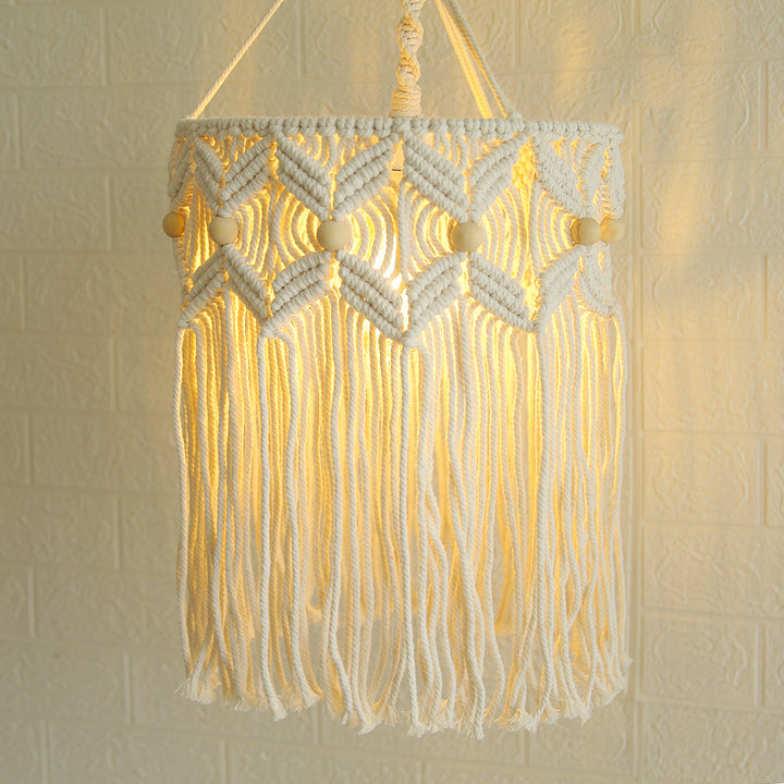 Decorative Macrame Hanging Light Fixture Kalsten