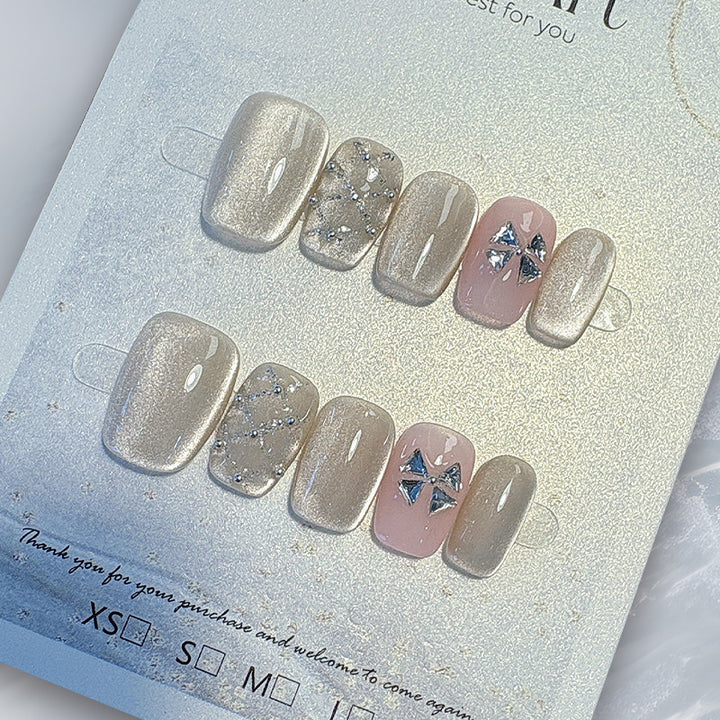 French Tip Press-On Nail Set Kalsten
