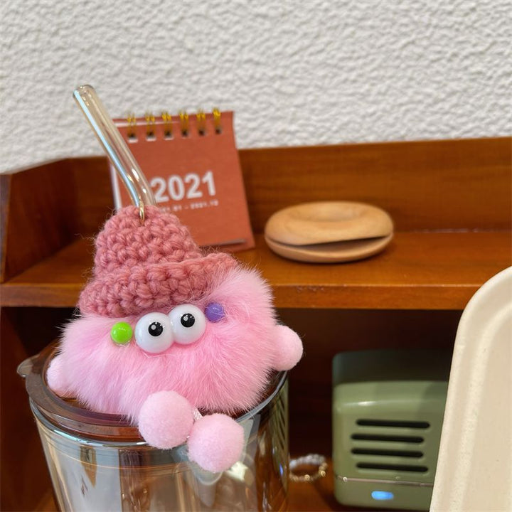 Playful Fuzzy Character Keychain Kalsten