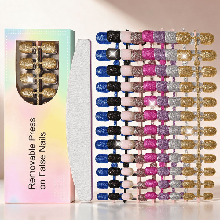 Sparkling Press-On Nail Set Kalsten