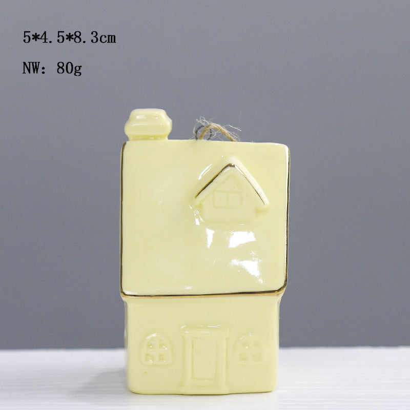 Ceramic House-Shaped Decorative Kalsten