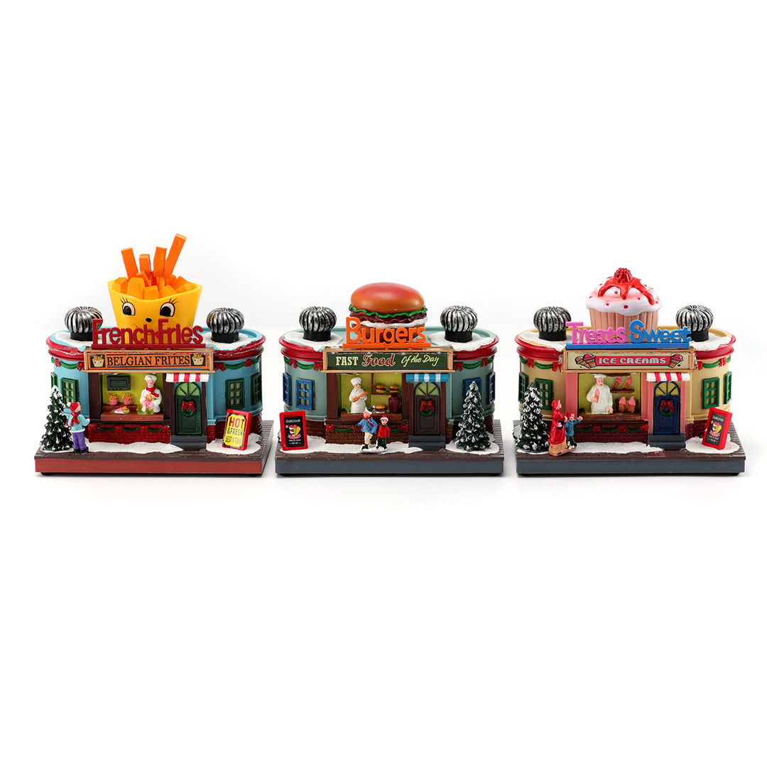 Decorative LED Ice Cream Shop Figurine Kalsten