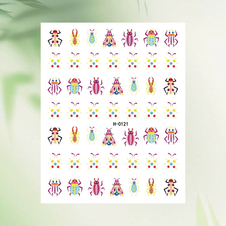 Tropical Fruit-Themed Nail Art Sticker Set