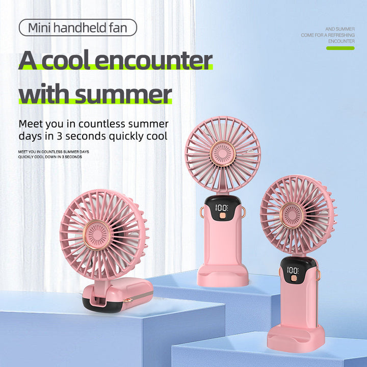 Women's portable table fan with LED display Kalsten