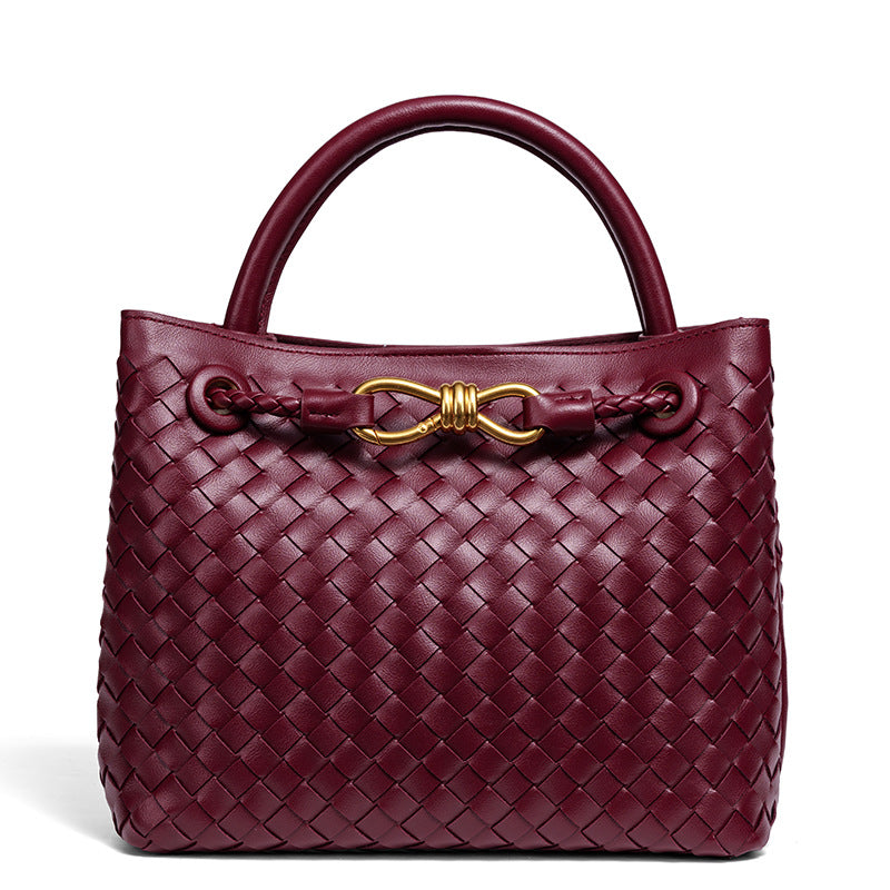 Woven Leather Tote Bag Kalsten