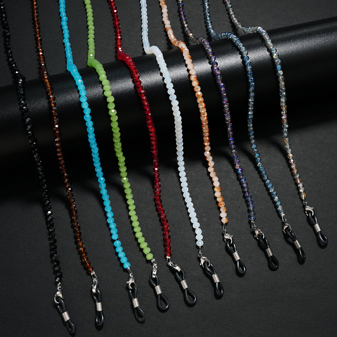 Dual-Strand Gemstone Glasses Chain kalsten