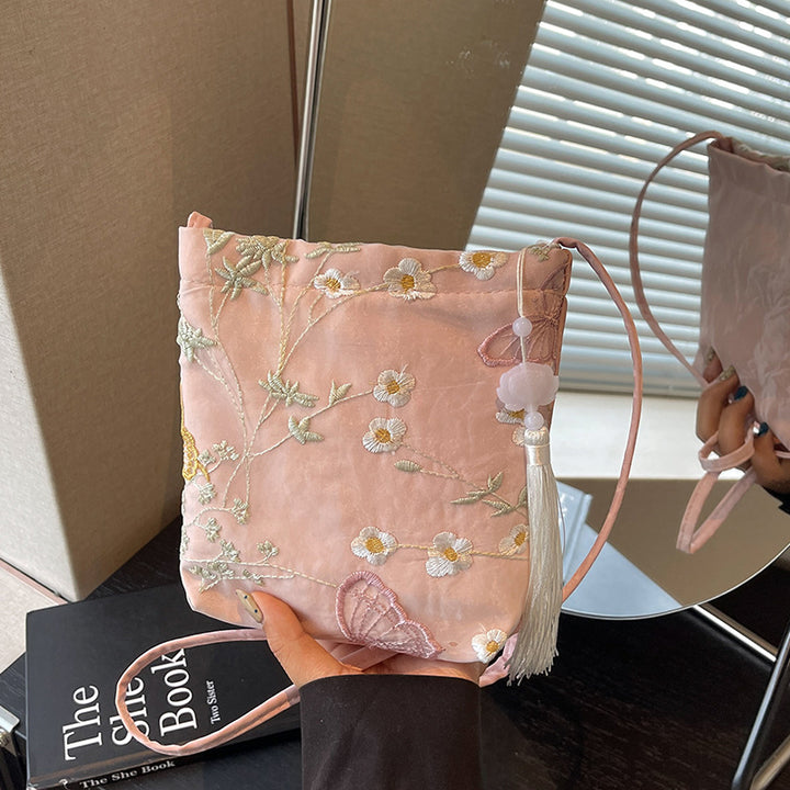 Elegant Embroidered Crossbody Bag