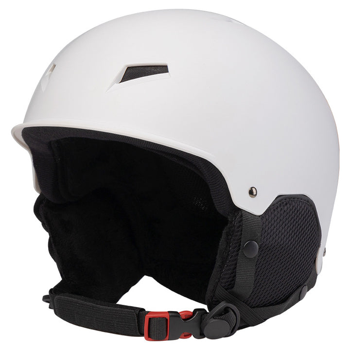 Ski helmet with comfortable thermal insulation and secure wearing system Kalsten