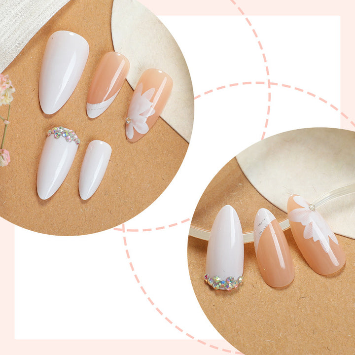 Premium Floral Designed Press-On Nail Set Kalsten