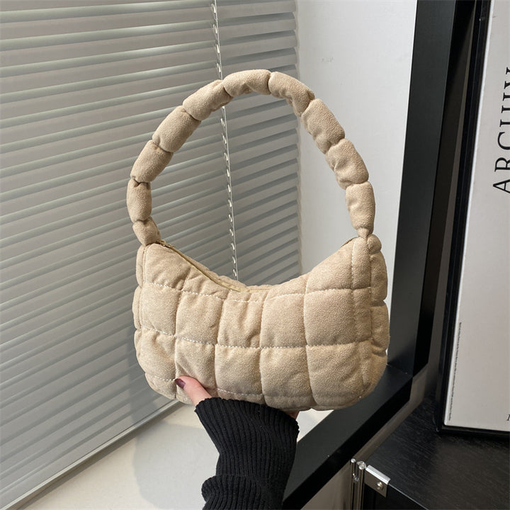 Plush Quilted Handbag