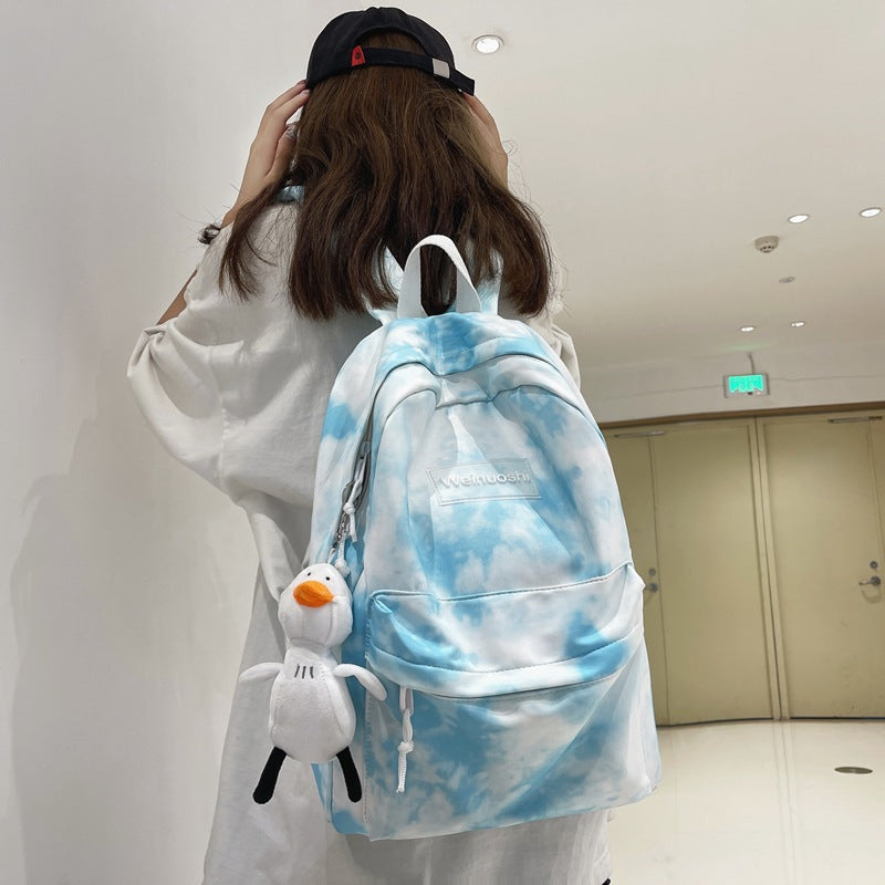 Cloud-Patterned Casual Backpack Kalsten