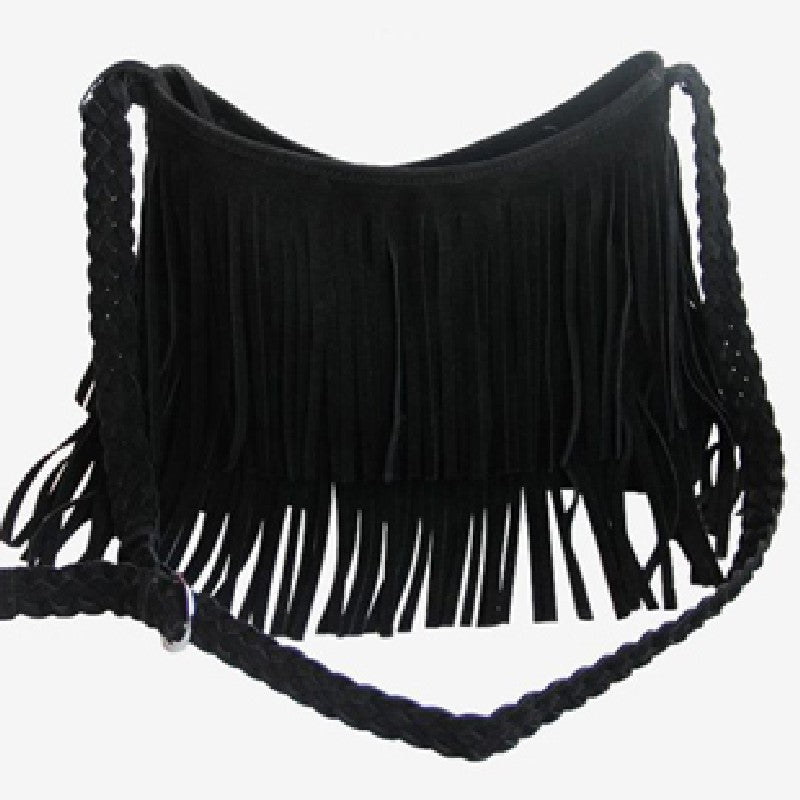 Stylish Fringe Suede Crossbody Bag Kalsten