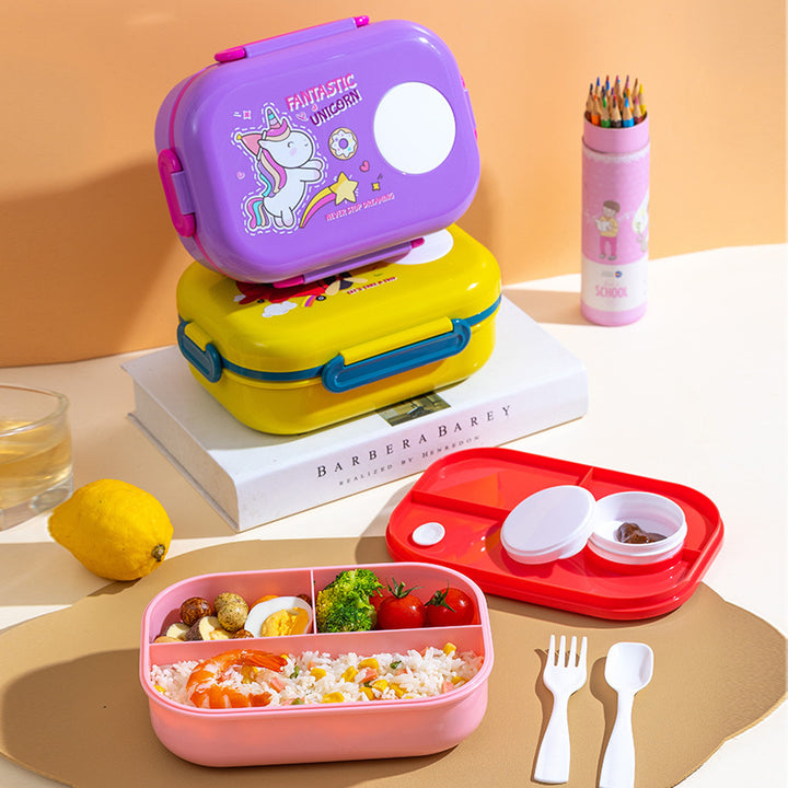 Creative Cartoon-Themed Lunch Box Set