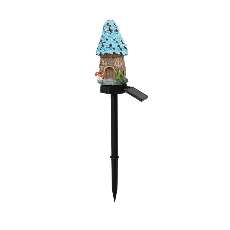 Whimsical Solar-Powered LED Fairy House Garden Stake Kalsten