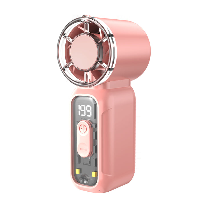 Women's Portable High-Performance Blower Fan with Digital Temperature Display Kalsten
